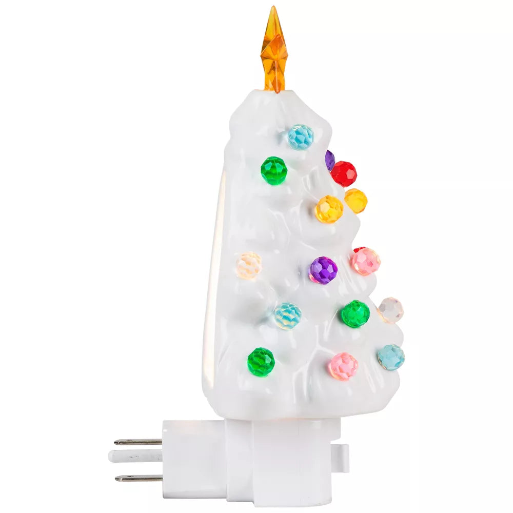 Retro Weihnachtsbaum Nachtleuchte für Kinder zum Einstecken