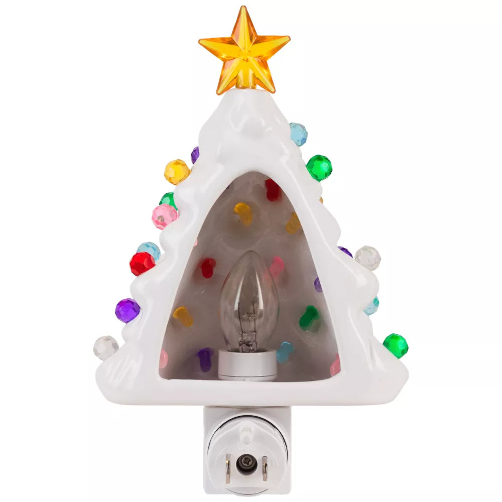 Retro Weihnachtsbaum Nachtleuchte für Kinder zum Einstecken